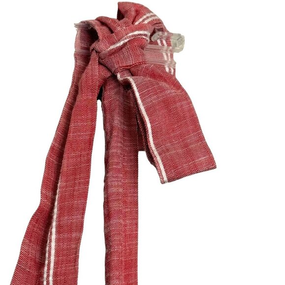 True Craft Junior’s Tiered Tie Shoulder Red Striped Top - Size Medium - NWT - Picture 4 of 7